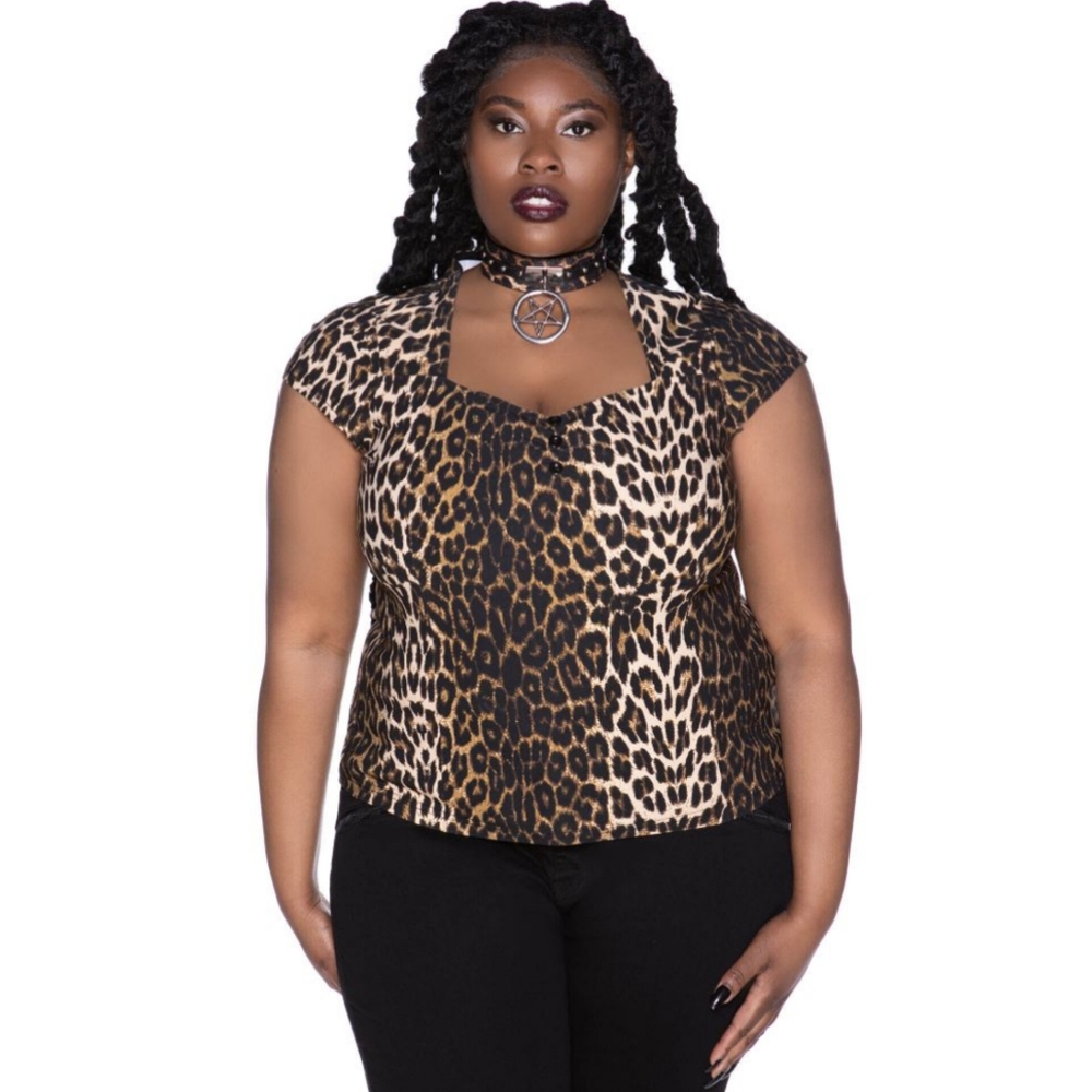 Killstar Wildling top in leopard